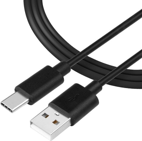 Tactical Smooth Thread Cable USB-A/USB-C 0.3m Black (57983104148)