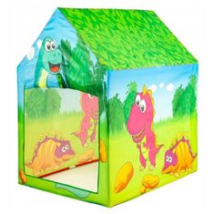 EcoToys Dětský stan - domeček | dinosauři