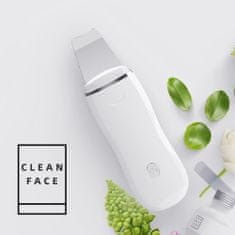 WOWO Profesionální kosmetický přístroj ultrazvuková špachtle na obličej pro hloubkové čištění pleti