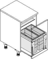 Hailo Vestavný odpadkový koš Triple XL 450 3631-49