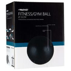 Greatstore Avento Fitness/gymnastický míč průměr 55 cm černý