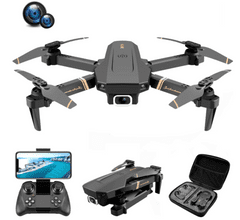 Richie Skládací Dron s FULL HD kamerou, aplikace pro Android a iOS zařízení, Kvadrokoptéra s Kamerou, 2x Baterie