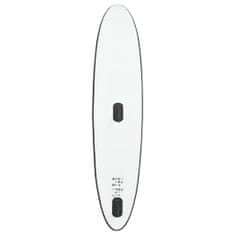 Greatstore Nafukovací SUP paddleboard s plachtou černo-bílý