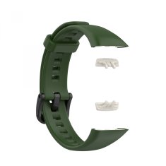 BStrap Silicone řemínek na Honor Band 6 / Huawei Band 6, army green