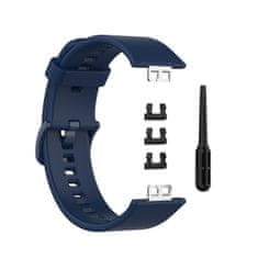 BStrap Silicone řemínek na Huawei Watch Fit, dark blue