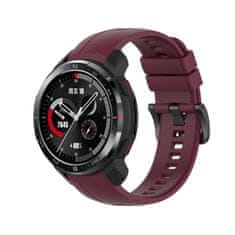 BStrap Silicone řemínek na Honor Watch GS Pro, vine red