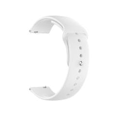 BStrap Silicone řemínek na Garmin Vivoactive 4s, white