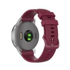 BStrap Silicone Land řemínek na Garmin Vivoactive 4s, vine red