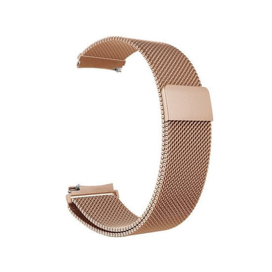 BStrap Milanese řemínek na Samsung Galaxy Watch 4 / 5 / 5 Pro / 6, rose gold