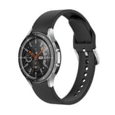 BStrap Silicone řemínek na Samsung Galaxy Watch 4 / 5 / 5 Pro / 6, black