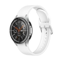 BStrap Silicone řemínek na Samsung Galaxy Watch 4 / 5 / 5 Pro / 6, white