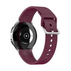 BStrap Silicone řemínek na Samsung Galaxy Watch 4 / 5 / 5 Pro / 6, vine red