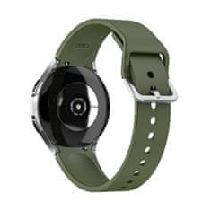 BStrap Silicone řemínek na Samsung Galaxy Watch 4 / 5 / 5 Pro / 6, olive green