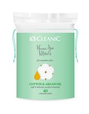 Cleanic Home Spa Odličovací tampony Cotton & argan oil 120ks