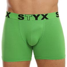 Styx Pánské boxerky long sportovní guma zelené (U1069) - velikost S