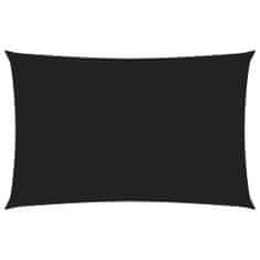 Greatstore Stínící plachta oxfordská látka obdélníková 4 x 7 m černá