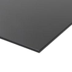 Greatstore Nástěnná magnetická černá tabule skleněná 60 x 20 cm