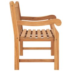 Greatstore Zahradní lavice s poduškou 120 cm masivní teak