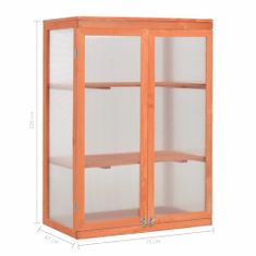 Greatstore Skleník 75 x 47 x 109 cm dřevo