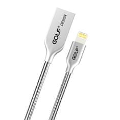 GOLF Velice odolný USB kabel GC-33i pro zařízení Apple (Lightning) 