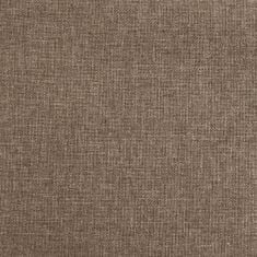 Greatstore Otočná kancelářská židle taupe textil