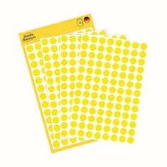 Avery Zweckform Kulaté značkovací etikety 3013 | Ø 8 mm, 416 ks, žlutá