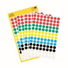 Avery Zweckform Kulaté značkovací etikety 3090 | Ø 8 mm, 416 ks, mix barev