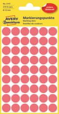 Avery Zweckform Kulaté značkovací etikety 3147 | Ø 12 mm, 270 ks, neonově červená