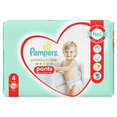 Pampers Plenkové kalhotky Premium Care Pants 4 (9-15 kg) Maxi 38 ks