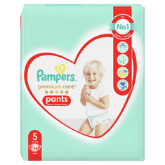 Pampers Plenkové kalhotky Premium Care Pants 5 (12-17 kg) Junior 34 ks