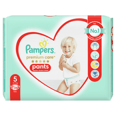 Pampers Plenkové kalhotky Premium Care Pants 5 (12-17 kg) Junior 34 ks