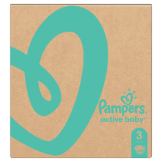 Pampers Pleny Active Baby 3 Midi (6-10 kg) Měsíční balení - 208 ks