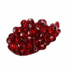 Kraftika 20g silver lined clear red czech glass seed beads 9/0