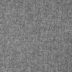 Greatstore Skládací lenoška na podlahu světle šedá textil