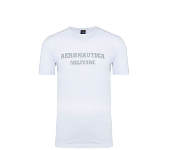 Aeronautica Militare Tričko ROUND-NECK PRINT 3-Pack X1402 White