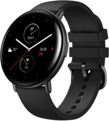 unisex moderní chytré hodinky Amazfit ZEPP E (round) nerezová ocel nerezové ocelové tělo špičkový materiál kvalitní zpracování elegantní design sportovní fitness hodinky ve stylovém provedení amazfit bluetooth sklo 15denní výdrž měření okysličení krve SpO2 tepu 11 sportovních režimů GPS sportovní design současné technologie moderní zpracování leštěná nerezová ocel dechová cvičení