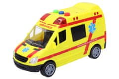 Záchranné vozidlo ambulance se zvukovými a světelnými efekty 14 cm
