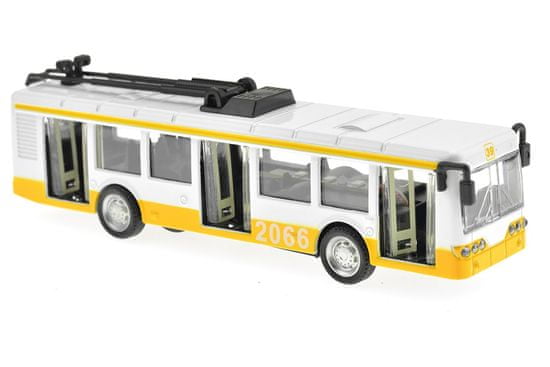 Trolejbus, 16cm žlutý