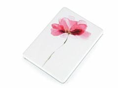 Kraftika 1ks pink kosmetické zrcátko květ, zrcátka a zrcadla