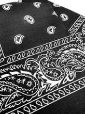 Šátek Paisley bandana - 43605, černá, 55x55 cm