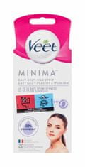 Veet 20ks minima easy-gel wax strips face