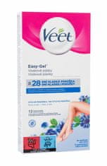 Veet 12ks easy-gel wax strips body and legs sensitive skin,