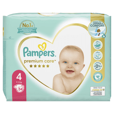 Pampers Premium Care Plenky, Velikost 4, 34 ks, 9kg-14kg