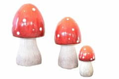 Kraftika 1 ks keramický fly agaric 15, 5x8 cm, houba