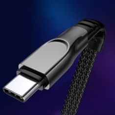 Joyroom 3in1 kabel USB - Lightning / Lightning / USB-C 3.5A 1.3m, červený