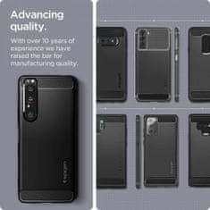 Spigen Rugged Armor silikonový kryt na Sony Xperia 1 III, černý