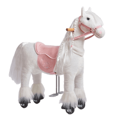 Ponnie Mechanický jezdící kůň Tiara S s růžovým sedlem