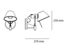 Artemide Artemide Tolomeo Faretto LED - 2700K - se stmívatelným vypínačem A0447W50