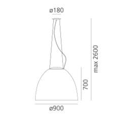 Artemide Artemide NUR 1618 halo 500W plus 500W antracitově šedá A242900