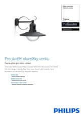 Philips Topiary SVÍTIDLO VENKOVNÍ E27 01816/30/PN
